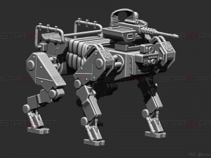 robot dog - battle field 2042 - high quality model 3D 프린트 모델