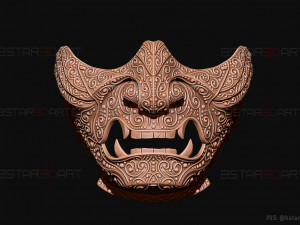 ghost of tsushima - ghost mask carved - samurai cosplay mask Modello di stampa 3D