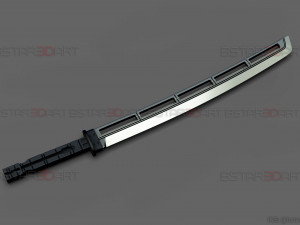 hawkeye katana sword - clint barton - avenger marvel comics 3d print model Model Cetak 3D