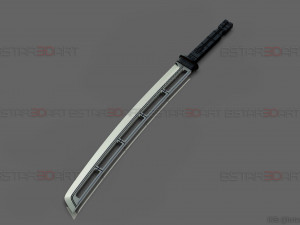 hawkeye katana sword - clint barton - avenger marvel comics 3d print model Model Cetak 3D