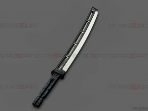 hawkeye katana sword - clint barton - avenger marvel comics 3d print model Model Cetak 3D