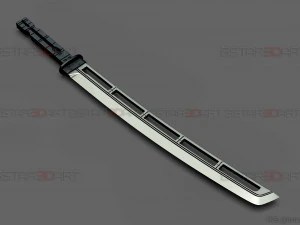 hawkeye katana sword - clint barton - avenger marvel comics 3d print model 3D Print Model