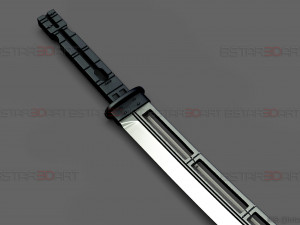 hawkeye katana sword - clint barton - avenger marvel comics 3d print model Model Cetak 3D