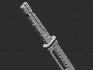 hawkeye katana sword - clint barton - avenger marvel comics 3d print model 3D Print Model