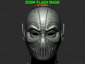 Zoom-Flash-Maske &ndash; Hunter Zolomon Cosplay &ndash; DC Comics 3D-Druckmodell 3D Druckmodell