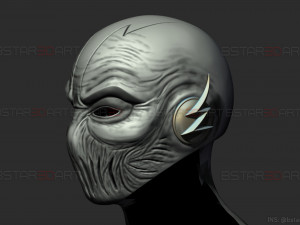 zoom flash mask - hunter zolomon cosplay - dc comics 3d print model 3D प्रिंट मॉडल