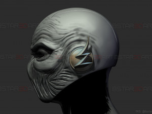 zoom flash mask - hunter zolomon cosplay - dc comics 3d print model 3D प्रिंट मॉडल