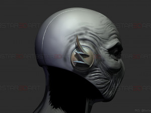zoom flash mask - hunter zolomon cosplay - dc comics 3d print model 3D प्रिंट मॉडल