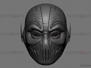 zoom flash mask - hunter zolomon cosplay - dc comics 3d print model 3D प्रिंट मॉडल