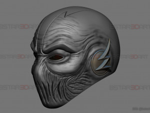 zoom flash mask - hunter zolomon cosplay - dc comics 3d print model 3D प्रिंट मॉडल