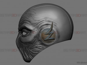 zoom flash mask - hunter zolomon cosplay - dc comics 3d print model 3D प्रिंट मॉडल