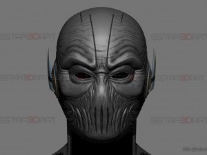 zoom flash mask - hunter zolomon cosplay - dc comics 3d print model 3D प्रिंट मॉडल