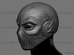 zoom flash mask - hunter zolomon cosplay - dc comics 3d print model 3D प्रिंट मॉडल