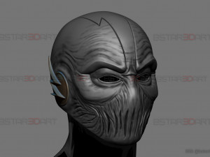 zoom flash mask - hunter zolomon cosplay - dc comics 3d print model 3D प्रिंट मॉडल