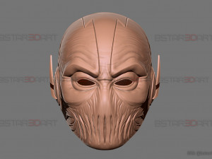 zoom flash mask - hunter zolomon cosplay - dc comics 3d print model 3D प्रिंट मॉडल