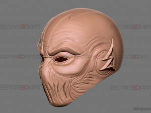 zoom flash mask - hunter zolomon cosplay - dc comics 3d print model 3D प्रिंट मॉडल