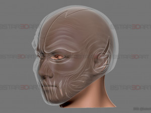 zoom flash mask - hunter zolomon cosplay - dc comics 3d print model 3D प्रिंट मॉडल
