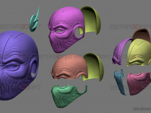 zoom flash mask - hunter zolomon cosplay - dc comics 3d print model 3D प्रिंट मॉडल