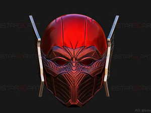 red death batman mask - flash mask - dc comics 3d print model 3D Print Model