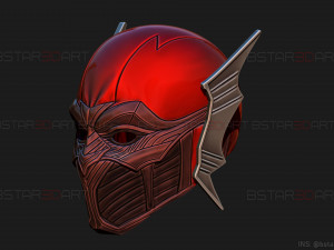 red death batman mask - flash mask - dc comics 3d print model 3D Принт Модель