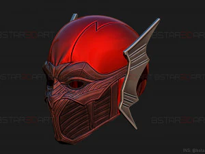 red death batman mask - flash mask - dc comics 3d print model 3D Print Model