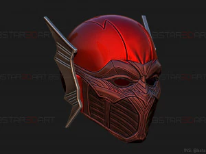 red death batman mask - flash mask - dc comics 3d print model 3D Print Model