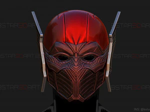 red death batman mask - flash mask - dc comics 3d print model 3D Print Model