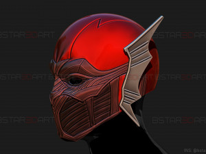red death batman mask - flash mask - dc comics 3d print model 3D Принт Модель