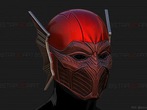 red death batman mask - flash mask - dc comics 3d print model 3D Принт Модель