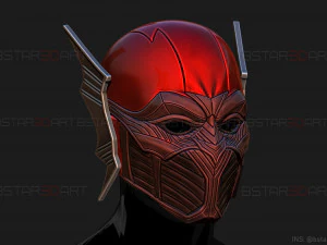 red death batman mask - flash mask - dc comics 3d print model 3D Print Model