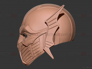 red death batman mask - flash mask - dc comics 3d print model 3D Принт Модель