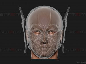 red death batman mask - flash mask - dc comics 3d print model 3D Принт Модель
