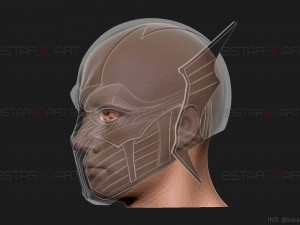 red death batman mask - flash mask - dc comics 3d print model 3D Принт Модель
