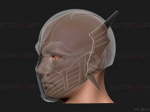red death batman mask - flash mask - dc comics 3d print model 3D Print Model