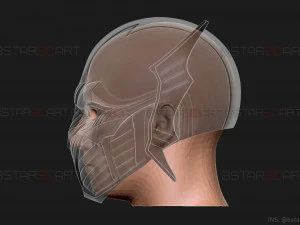 red death batman mask - flash mask - dc comics 3d print model 3D Print Model
