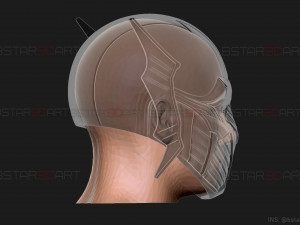 red death batman mask - flash mask - dc comics 3d print model 3D Принт Модель