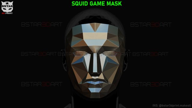 Squid Game Mask - Vip Eagle Mask Cosplay 3D model 3D printable