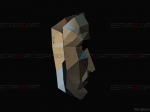 squid game mask - polygon mask cosplay 3d print model 3D Print Model