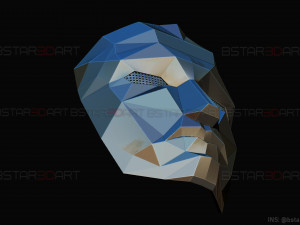 squid game mask - polygon mask cosplay 3d print model 3D Print Model
