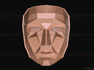 squid game mask - polygon mask cosplay 3d print model 3D Print Model