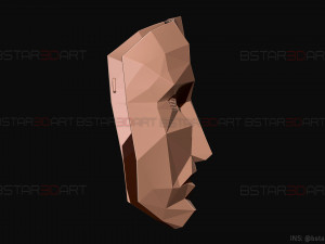 squid game mask - polygon mask cosplay 3d print model 3D Print Model