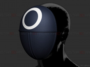 soldier mask - squid game mask cosplay 3d print model 3D प्रिंट मॉडल