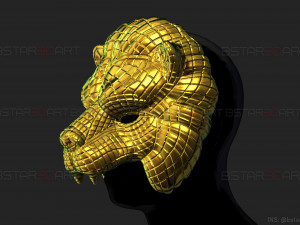 squid game mask - vip lion mask 3d print model 3D-printmodel
