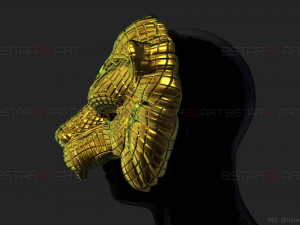 squid game mask - vip lion mask 3d print model 3D-printmodel