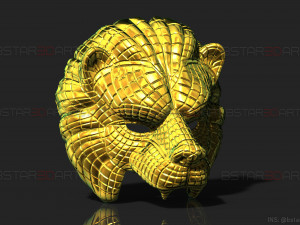 squid game mask - vip lion mask 3d print model 3D-printmodel