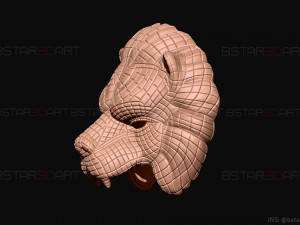 squid game mask - vip lion mask 3d print model 3D-printmodel