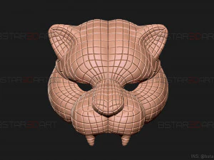 squid game mask - vip tiger mask cosplay 3d print model 3D Print Model