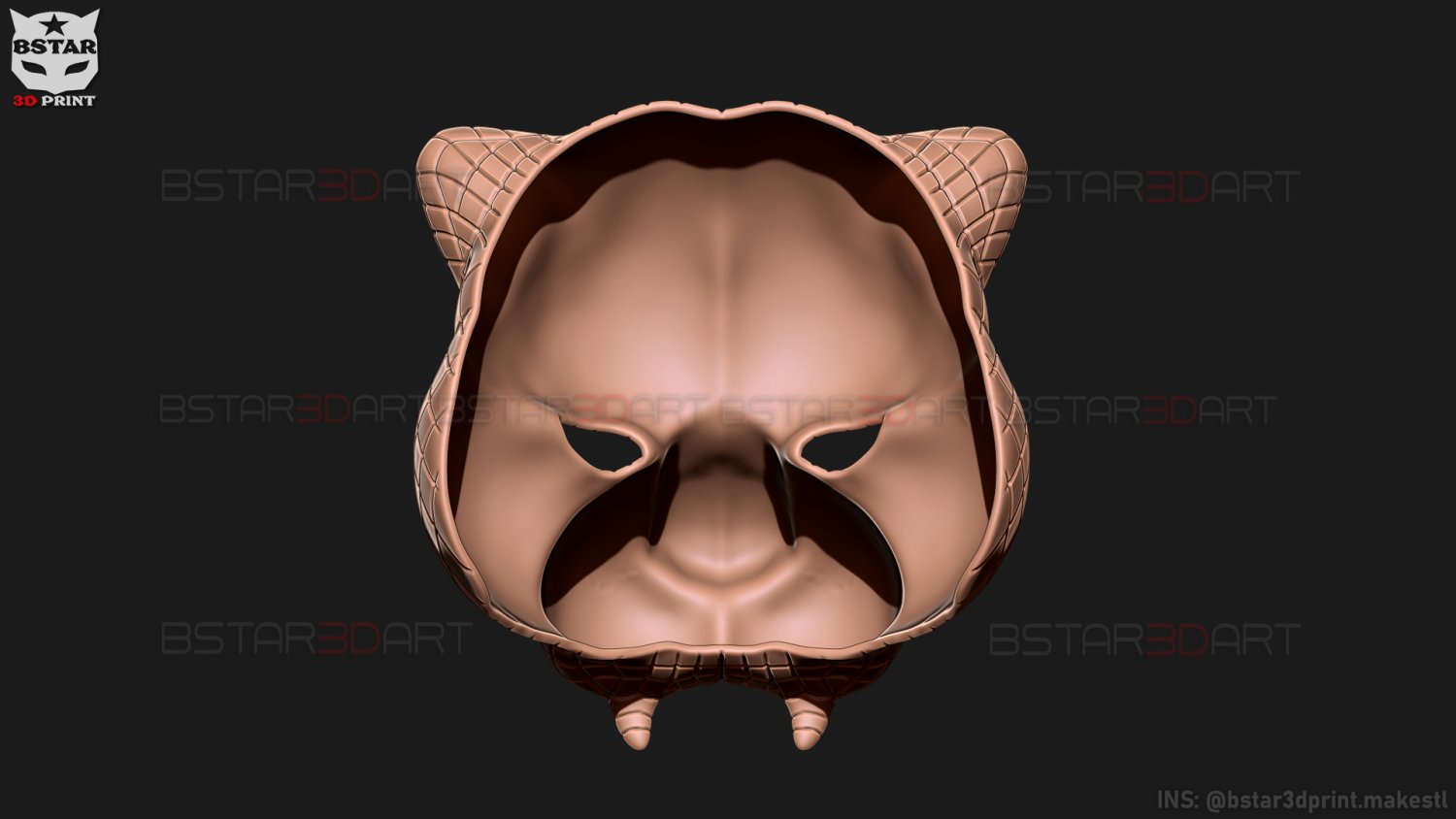 Tigre mascara juego del calamar vip squid game mask vip tiger 3D model 3D  printable