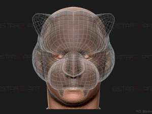 squid game mask - vip tiger mask cosplay 3d print model 3D Print Model