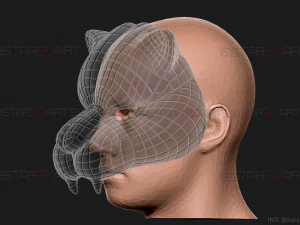 squid game mask - vip tiger mask cosplay 3d print model 3D Print Model